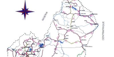 Mapa de Camerun carretera
