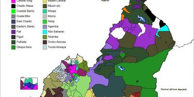 Mapa de Camerun llengua