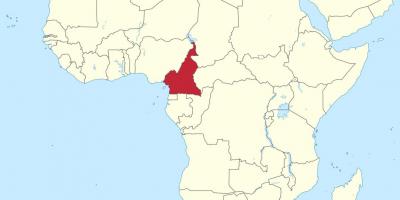 Mapa de Camerun àfrica de l'oest