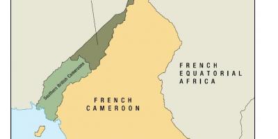 Mapa de uno estat de Camerun
