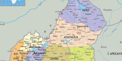 Camerun mapa de les regions